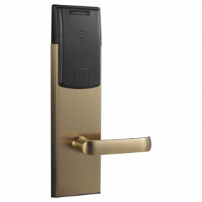 Электронный гостиничный замок HSU-9936-G, Mifare, золотистый цвет. 